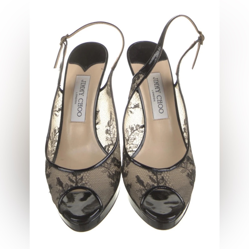 Jimmy Choo Strappy Lace Heels